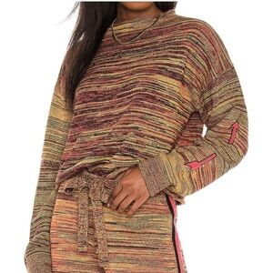 Anthropologie The Upside Nitara Marled Mockneck Arrow Sweater